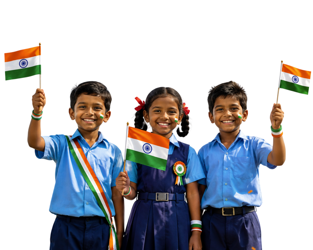 3 School Kids Tiranga